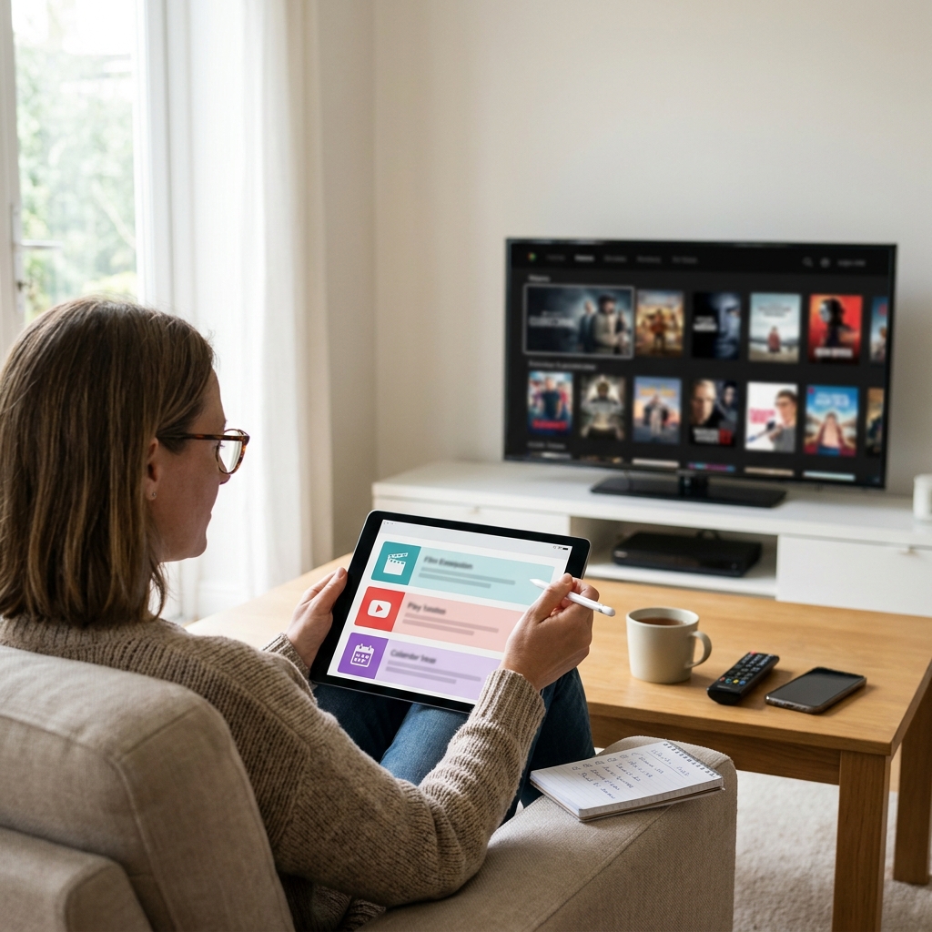 Streaming organization and decision fatigue