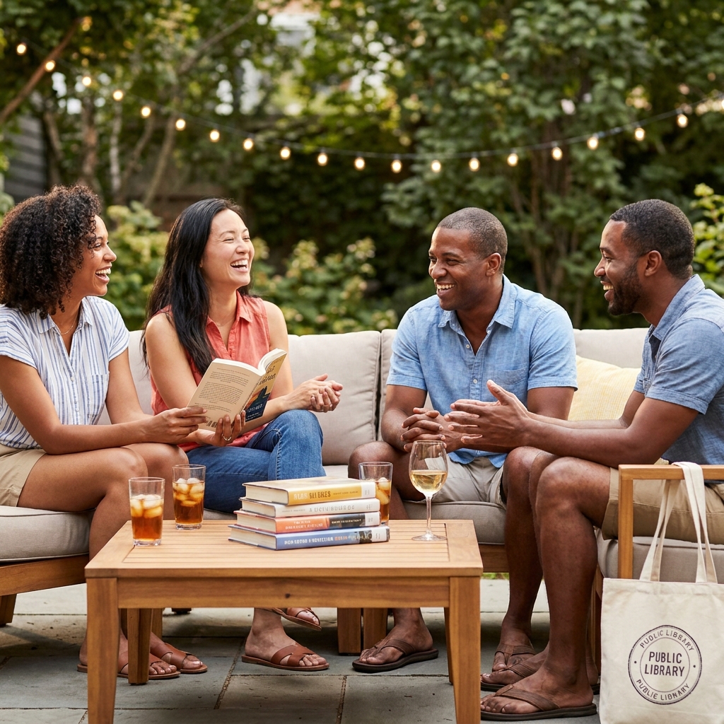 Outdoor summer book club (low-pressure)