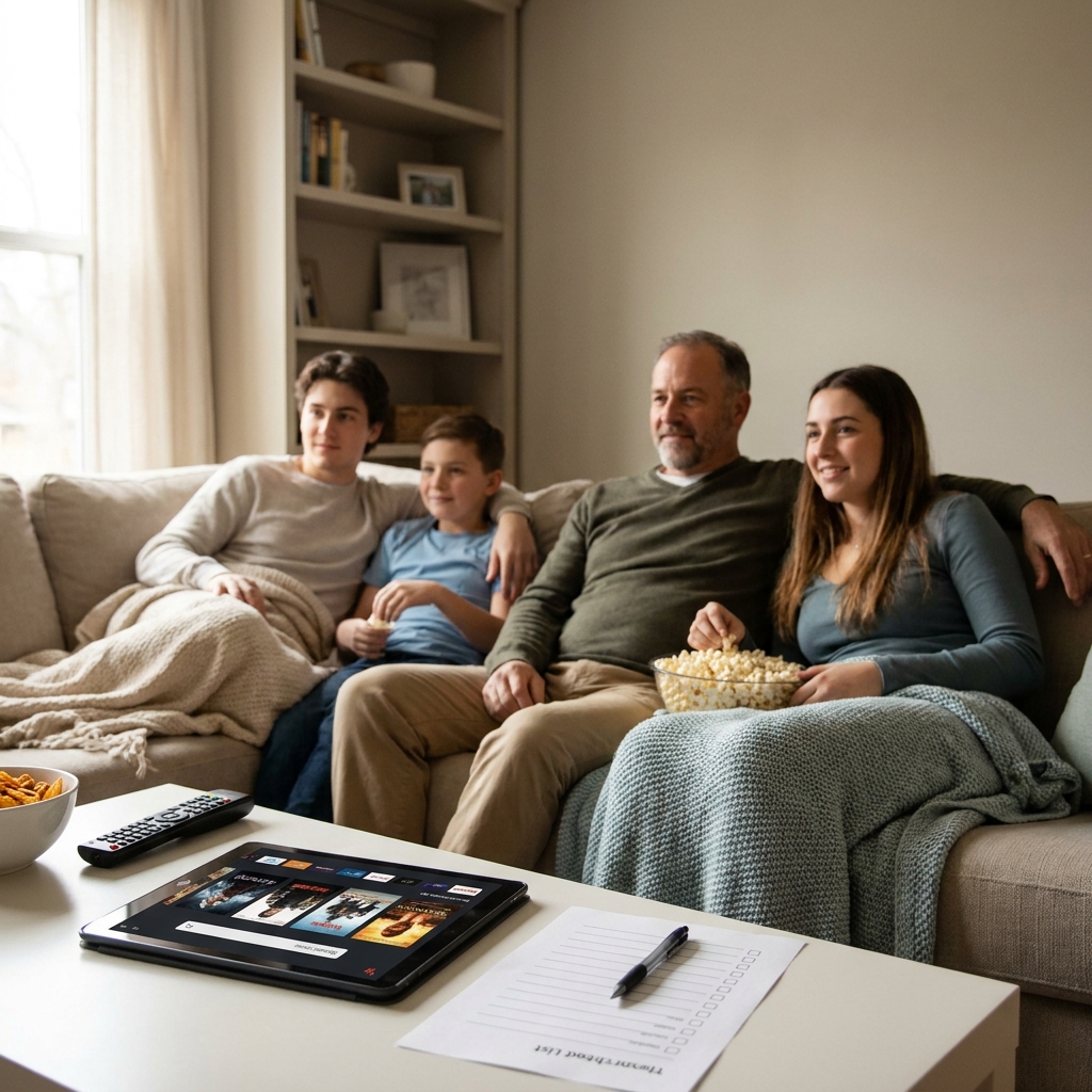 Father’s Day movie night planning (family-friendly, low-intensity)