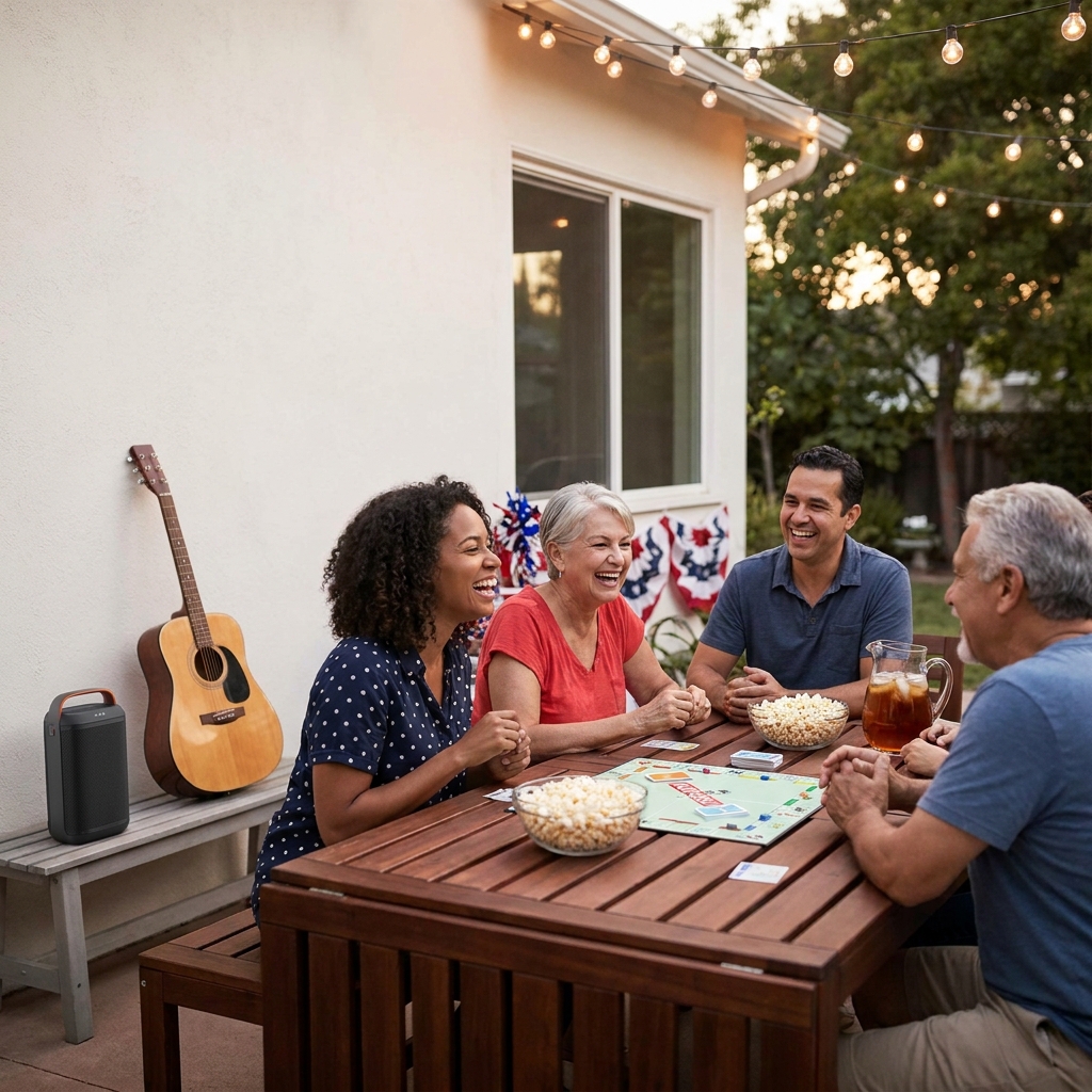 July 4 music + games night (family-friendly hosting plan)
