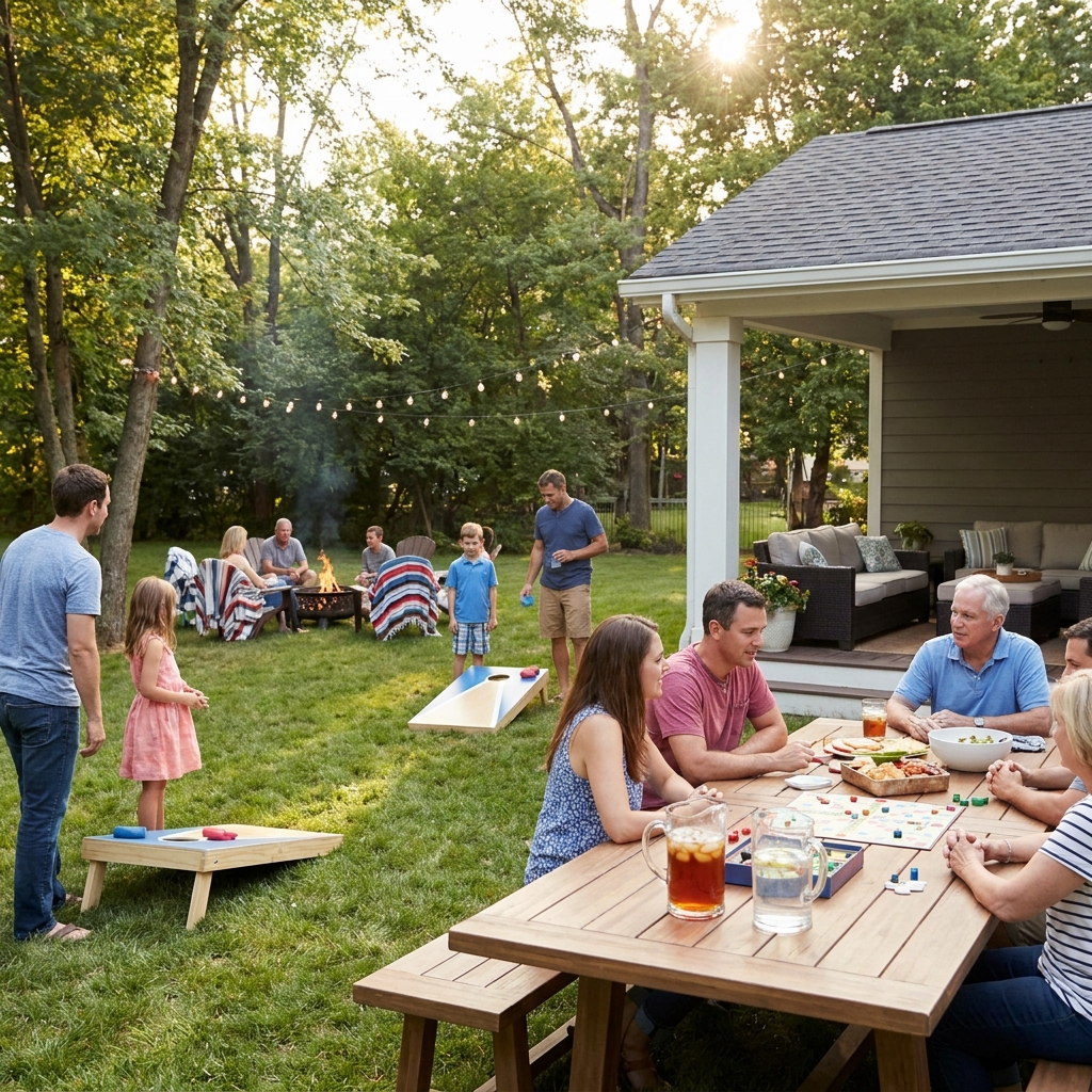 July 4 hosting: neighborhood-friendly schedule + comfort planning (no fireworks how-to)