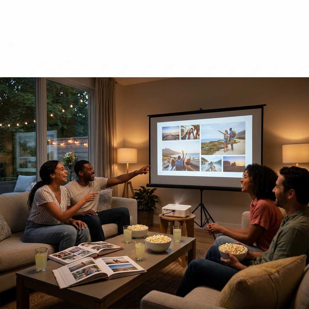 Summer ‘photo night’ entertainment (family memories, privacy-first)
