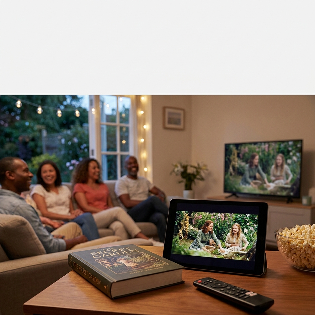 Summer ‘book-to-screen’ night (read + watch, family-friendly)