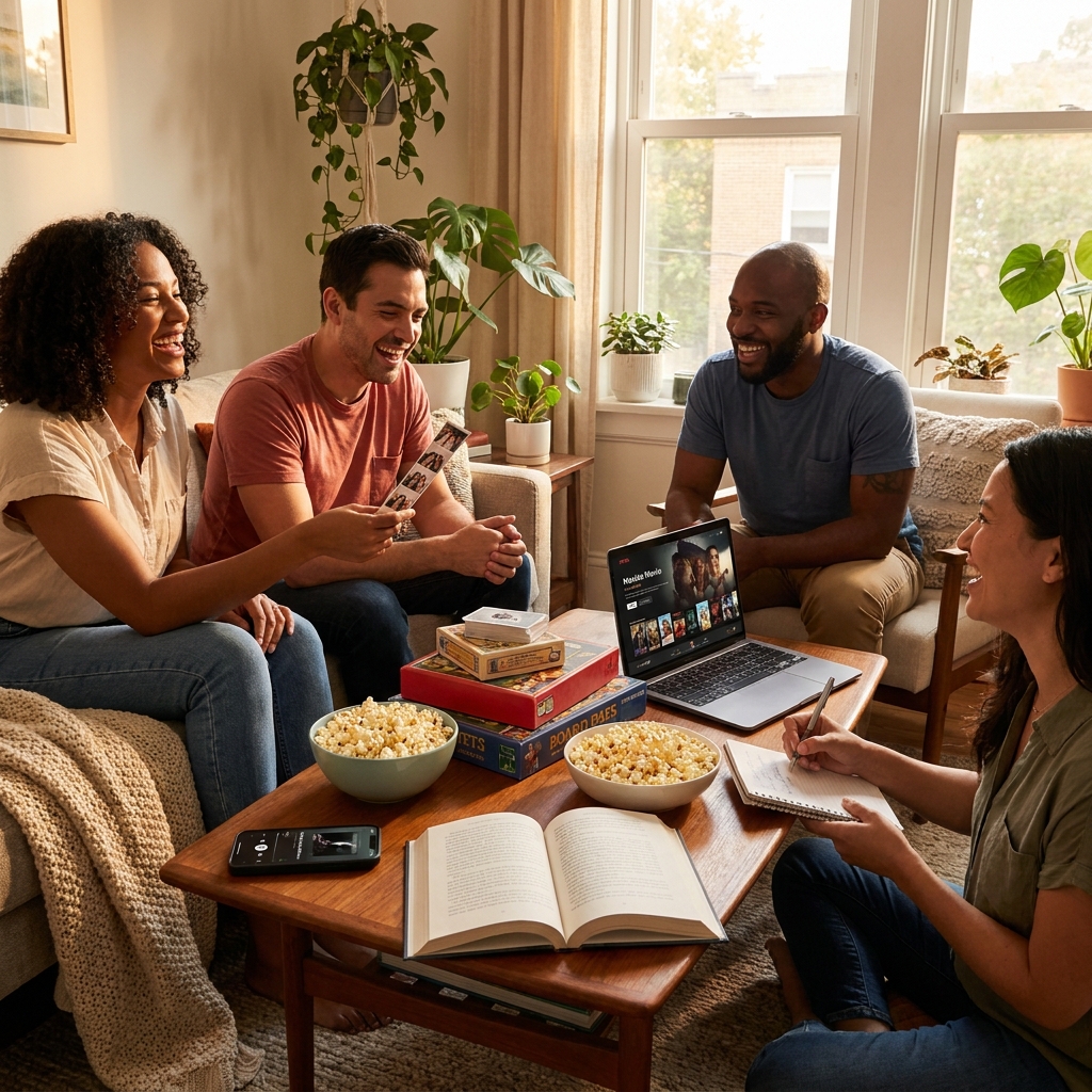 August ‘friends night in’ planning (late July lead time)